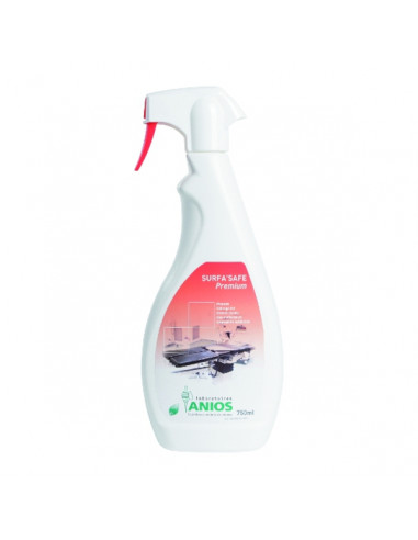 ANIOS SURFA'SAFE PREMIUM mousse compacte-compatible surface alimentai flacon diffuseur 750ml capot blanc