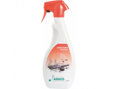 ANIOS SURFA'SAFE PREMIUM mousse diffuse-compatible surface alimentair flacon diffuseur 750ml capot rouge