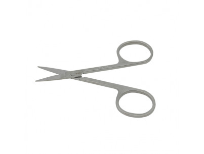 Ciseaux oculaires à usage unique - Stérile R - 5x18mm longueur 95mm Bouts pointus Bte de 10