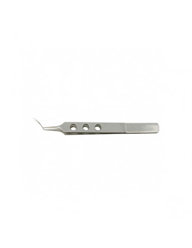 Pince à capsulorhexis courbe 1,8mm à usage unique en inox - Stérile R cross action Bte de 10 Pince à capsulorhexis courbe 1,8mm à usage unique en inox - Stérile R cross action Bte de 10