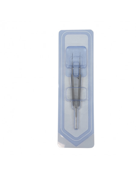 Capsulorhexis forceps curved round handle sterile R Box of 10