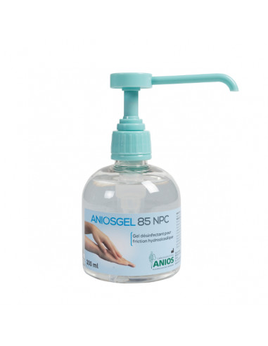 ANIOSGEL 85 NPC ANIOS - hygiène et désinfection des mains par frictio flacon de 300ml + pompe vissée