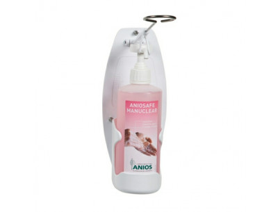 Support mural ANIOS - PVC - commande au coude pour flacon 500ml