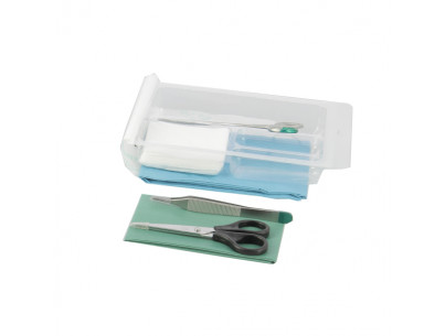 Dressing set N°1 5 cotton balls+1 Kocher forceps/ Box of 56