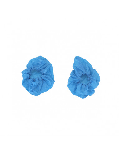 Shoe covers in blue Polyethylene / Unit Price / bag of 50