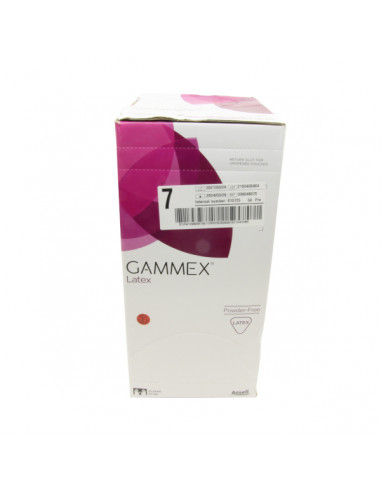Gants ANSELL Chirurgie GAMMEX Latex non-poudrés stériles - T7