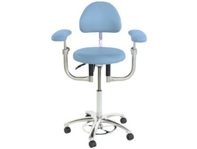 Doctor stool for surgical chairs 2 pivoting armrests st backrest