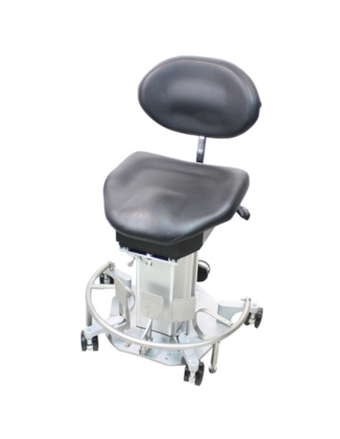 Surgeon chair - adjustable height 55/72cm - backrest - seat Electrical - load capacity 135kg