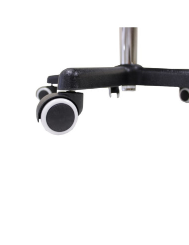 Rolling stool with adjustable height 500-660mm - black 10 manual control gas spring Rolling stool with adjustable height 500-660mm - black 10 manual control gas spring