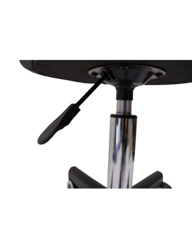 Rolling stool with adjustable height 500-660mm - black 10 manual control gas spring Rolling stool with adjustable height 500-660mm - black 10 manual control gas spring
