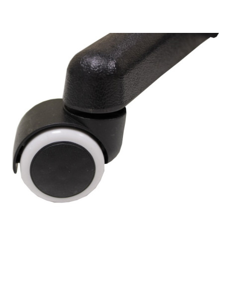 Rolling stool with adjustable height 500-660mm - black 10 manual control gas spring