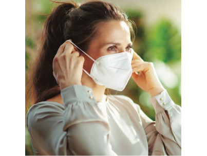 FFP2 respiratory mask with ear loops VEVAG-white-bte x 20