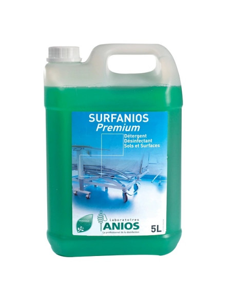 SURFANIOS PREMIUM SFHH détergent désinfectant liquide - Bidon de 5L Sols et surfaces SURFANIOS PREMIUM SFHH détergent désinfectant liquide - Bidon de 5L Sols et surfaces